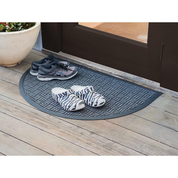 Envelor Indoor Outdoor Doormat Grey 24 in. x 36 in. Chevron Floor Mat  PP-71504-GE-M - The Home Depot