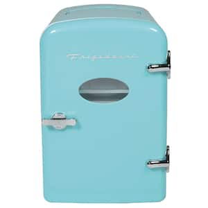 12 in. 1 cu. ft. 9-Can Retro Mini Refrigerator in Blue