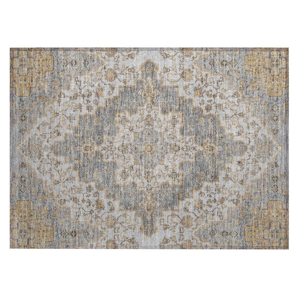 Chantille Machine Washable Indoor/Outdoor Abstract ACN2486 Silver 2 ft. x 3 ft. Accent Rug price history on PriceWatchPro