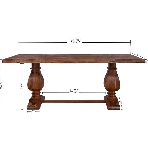 Burnt wood deals kitchen table