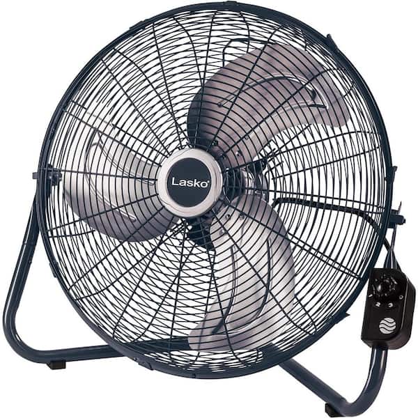 Adrinfly 20 in. 3-Powerful Speeds High Velocity Fan with Quick Mount for Floor or Wall Mount Use, Gray