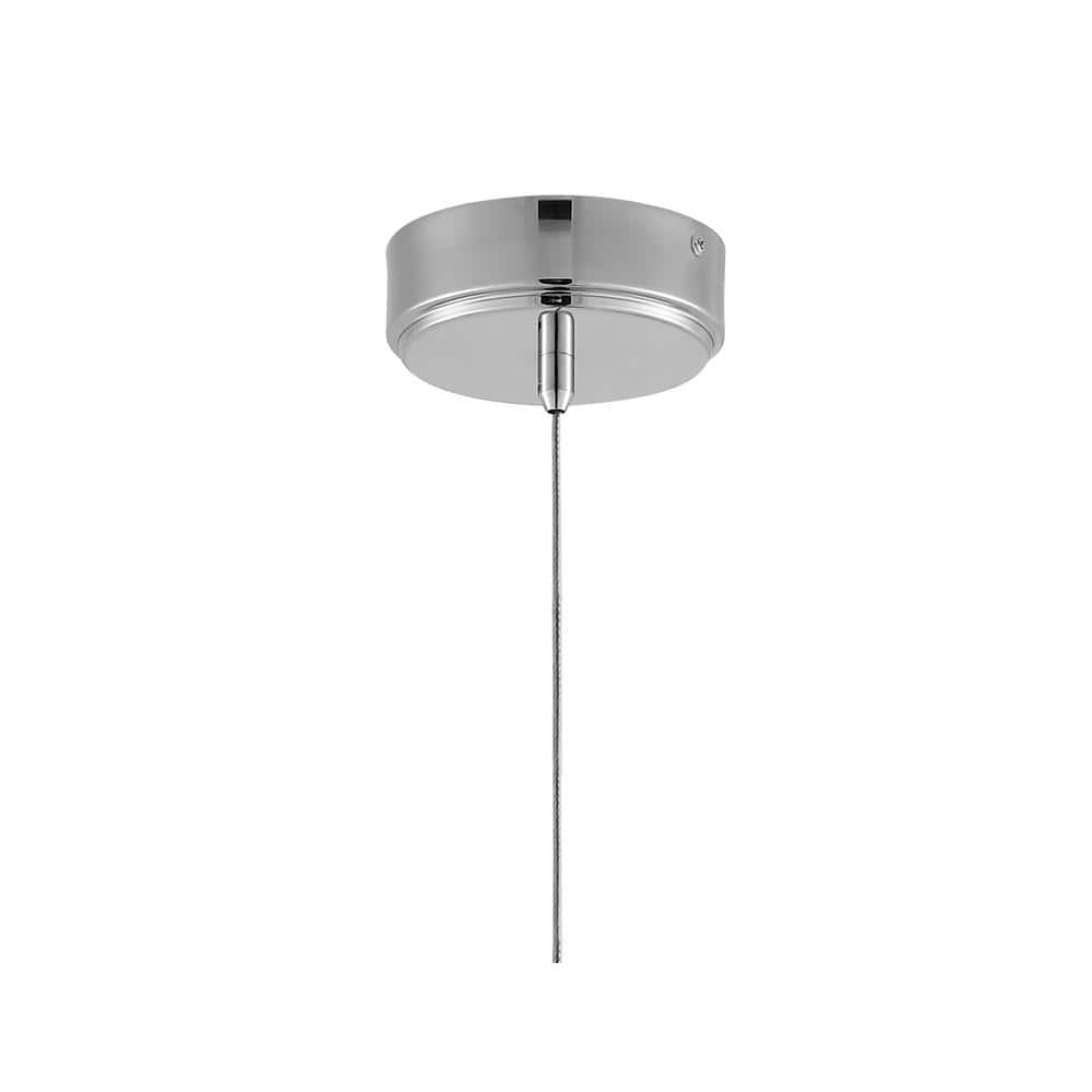Bolha 4.75" Chrome Acrylic LED Pendant Light