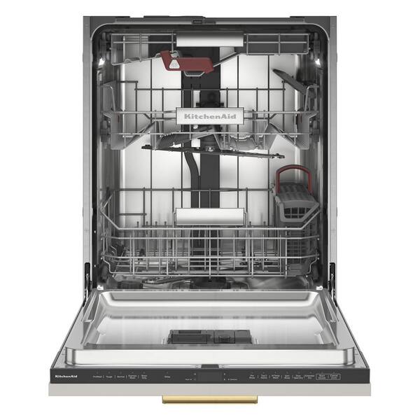 KitchenAid 44 dBA Built-In Bar Handle Dishwasher with FreeFlex 3rd Rack and  Top Control in Black Stainless Steel