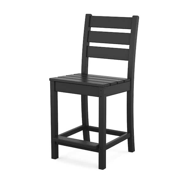POLYWOOD Grant Park Counter Side Chair in Black