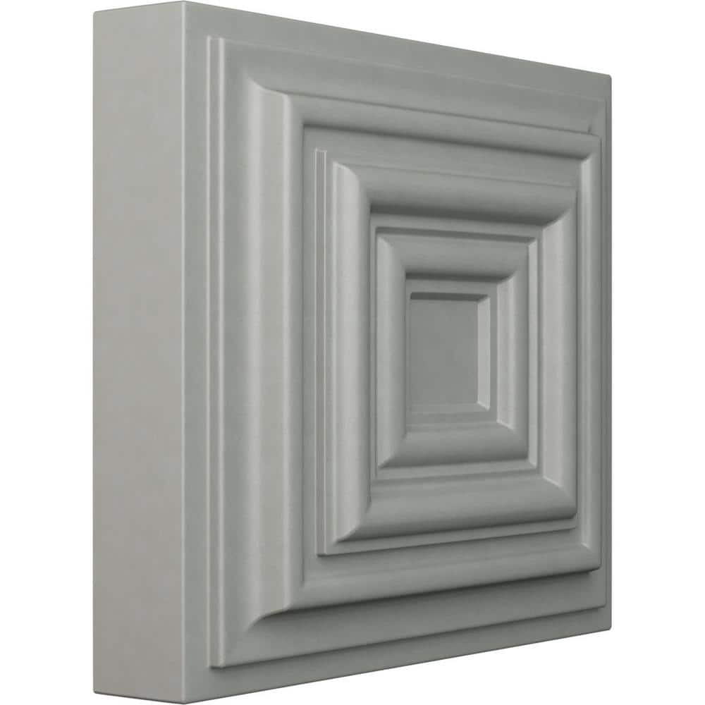 Leandros White Solid Urethane Decorative Rosette