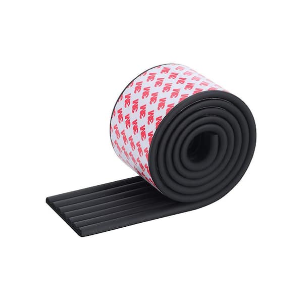 6.6 L x 0.31 H x 3.15 in. ft. Widen Edge Protector Adhesive Backing Black NBR Foam Rubber Edging Multi-Colored 1-Pack