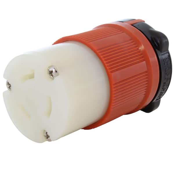 NEMA L7-20R 20A 277V 3-Prong Locking Female Connector with UL, C-UL Approval