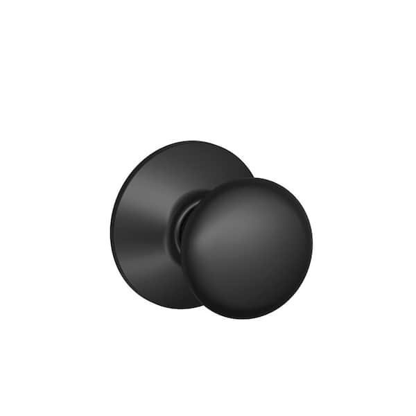 Schlage Plymouth Matte Black Passage Hall/Closet Door Knob