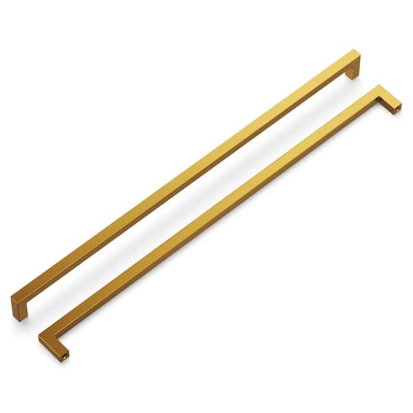 Hickory Hardware Skylight Collection 18 in. (457mm) C/C Brushed Golden Brass Cabinet Drawer & Door Pull