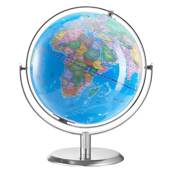 SKYSHALO 11.81 in. x 9 in. 228.6 mm, Talking World Globe