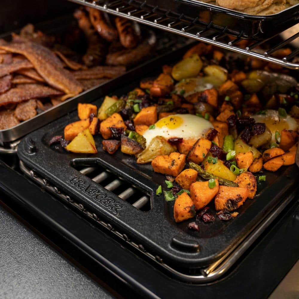 ModiFIRE Black Cast Iron Reversible Griddle Accessory