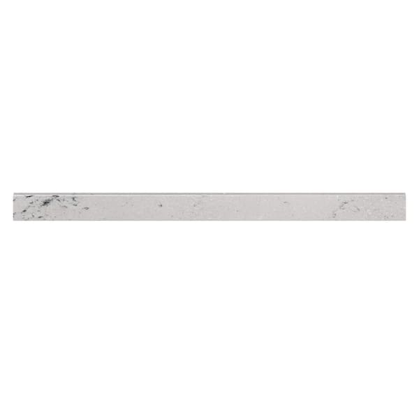 61 in. Cultured Marble Backsplash in Icy Stone