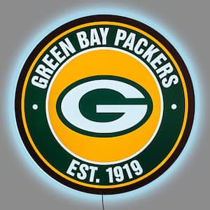 Green Bay Packers Establish Date 24 in. LED Lighted Sign