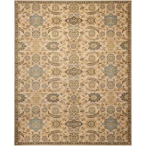 Timeless Beige 6 ft. x 8 ft. Bordered Traditional Area Rug