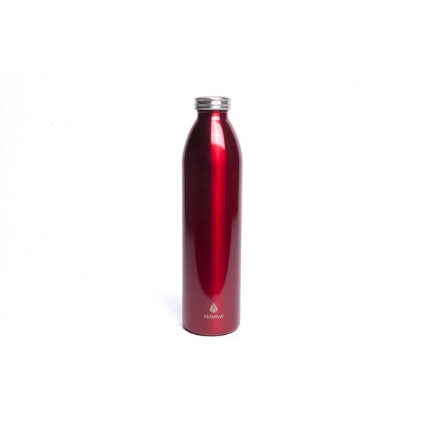 Manna Retro 32 oz. Metallic Red Vacuum Insulated Stainless Steel Bottle