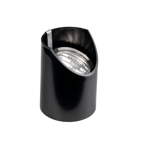 KICHLER Low Voltage Black Hardwired Weather Resistant Well Light with No Bulbs Included