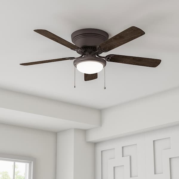 Hugger 52 in. LED Espresso Bronze Ceiling Fan
