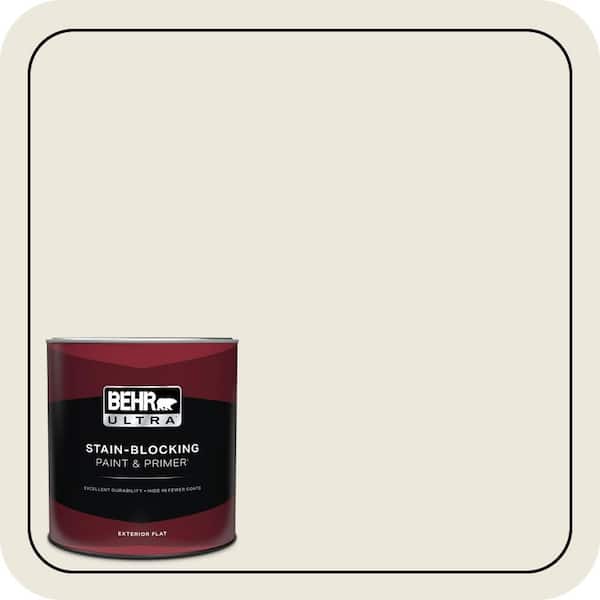 BEHR ULTRA 1 qt. #N330-1 Milk Paint Flat Exterior Paint & Primer