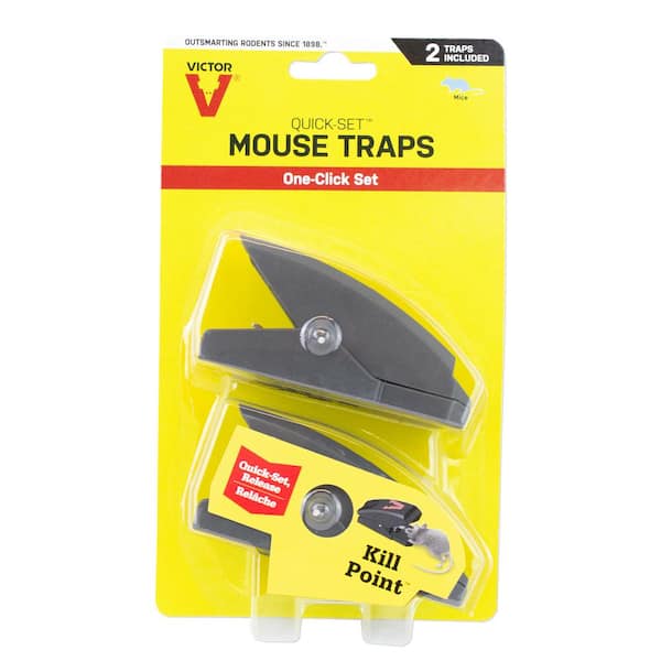 Victor M140S Quick Kill Mouse Trap, 2-Pack Easy to Set mouse trap