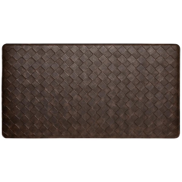 Home Dynamix Trenton Solace Espresso 17 in. x 32 in. Anti Fatigue Kitchen Mat