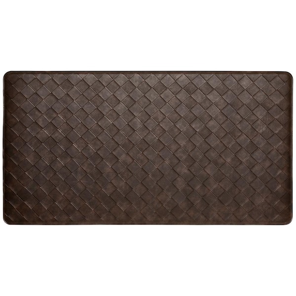 Home Dynamix Trenton Solace Espresso 17 in. x 39 in. Anti Fatigue Kitchen Mat