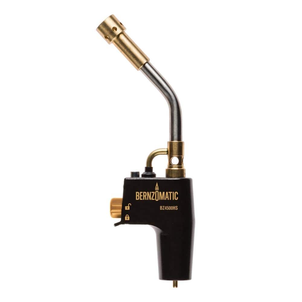Bernzomatic Black and Brass Heat Shrink Torch with Stainless Steel