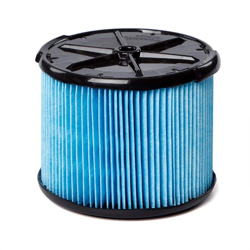 RIDGID Genuine Fine Dust Pleated Paper Shop Vacuum Filter Replacement for Most 3-4.5 Gal.  Wet Dry Vacs (1-Pack) VF3500