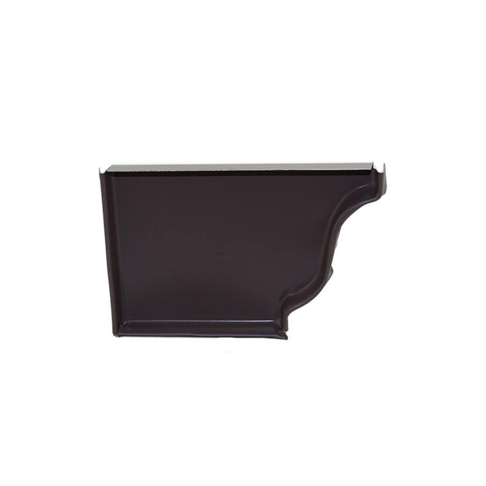 Spectra Metals 5 in. Musket Brown Aluminum Left End Cap 5ENLMB The Home Depot