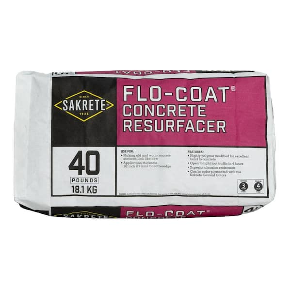 SAKRETE 40 lbs. Gray Flo-Coat Concrete Resurfacer