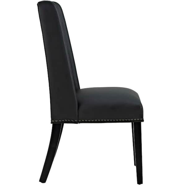 Baron Black Vinyl Dining Chair