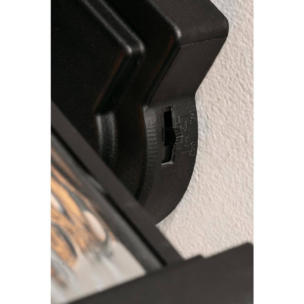 Lennon 7" Black LED Outdoor Wall Sconce, Dimmable and Direct Wired