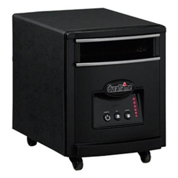 Duraflame 1000-Watt Infrared Quartz Electric Portable Heater - Black Steel Finish