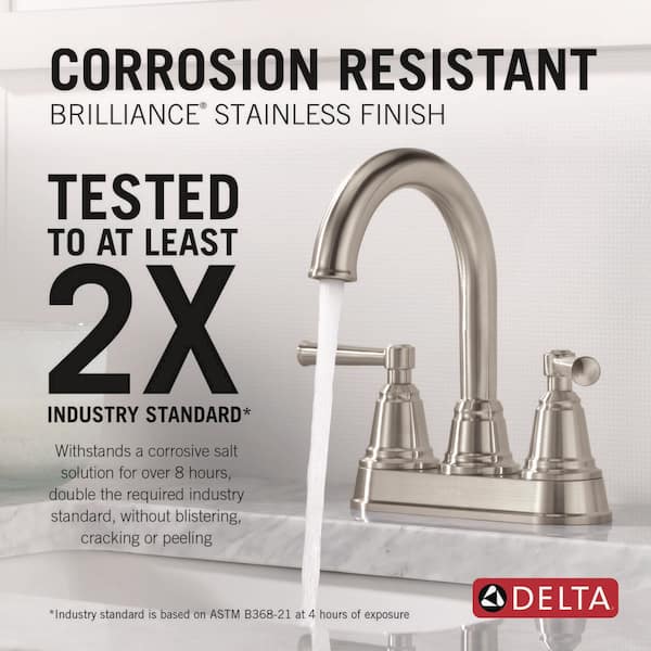 Foundations Design Series Traditional 4 in. Centerset 2-Handle Bathroom Faucet Bundle Tub/Shower in Brushed Nickel