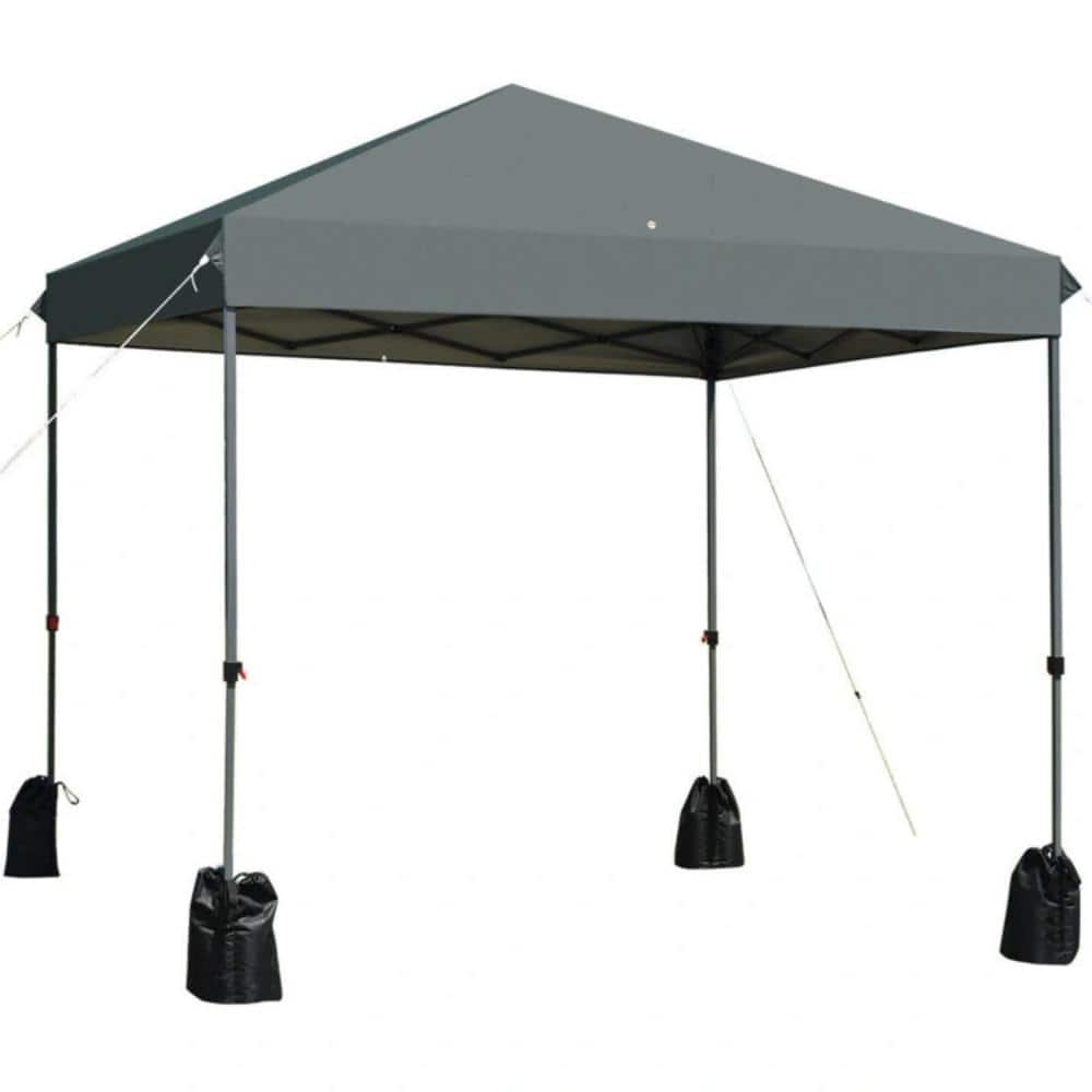 ITOPFOX 8 ft. x 8 ft. Gray Outdoor Pop-up Canopy Tent with