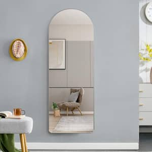 Silver 23 in. W x 65 in. H Rectangle Metal Full Length Mirror