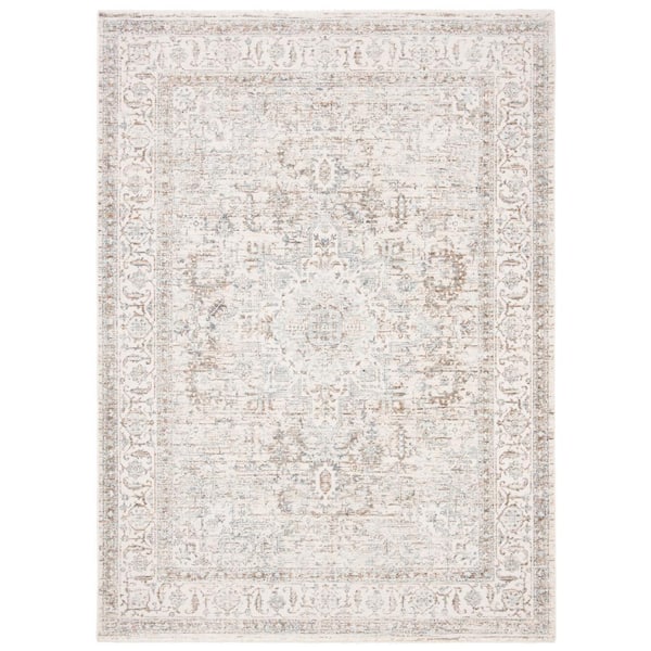 SAFAVIEH Moondust Beige/Ivory 5 ft. x 8 ft. Border Area Rug