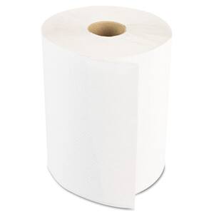 Hardwound Paper Towels Nonperforated 1-Ply White 350 ft (12 Rolls per Carton)