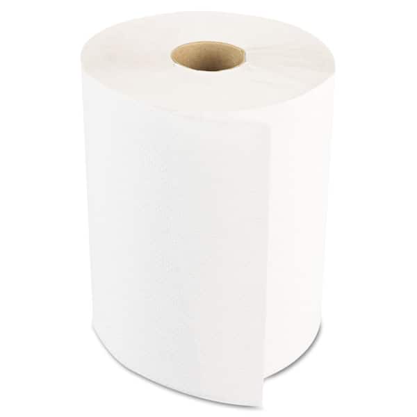 Boardwalk Hardwound Paper Towels Nonperforated 1-Ply White 350 ft (12 Rolls per Carton)