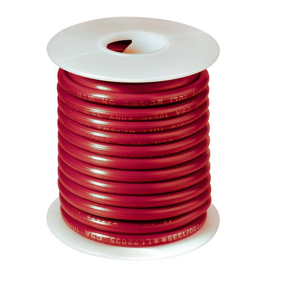 Fine Strand Tinned Copper 100 ft Red 24 AWG Gauge Silicone Wire Spool 