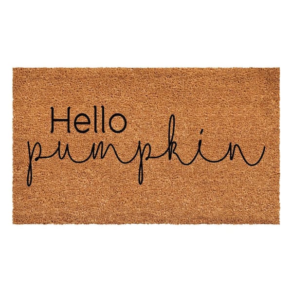 Hello Pumpkin Doormat, 17" x 29"