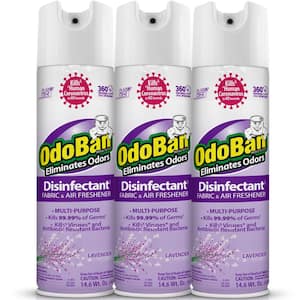 14.6 oz. Lavender Multi-Purpose Disinfectant Spray, Odor Eliminator, Sanitizer, Fabric and Air Freshener (3-Pack)