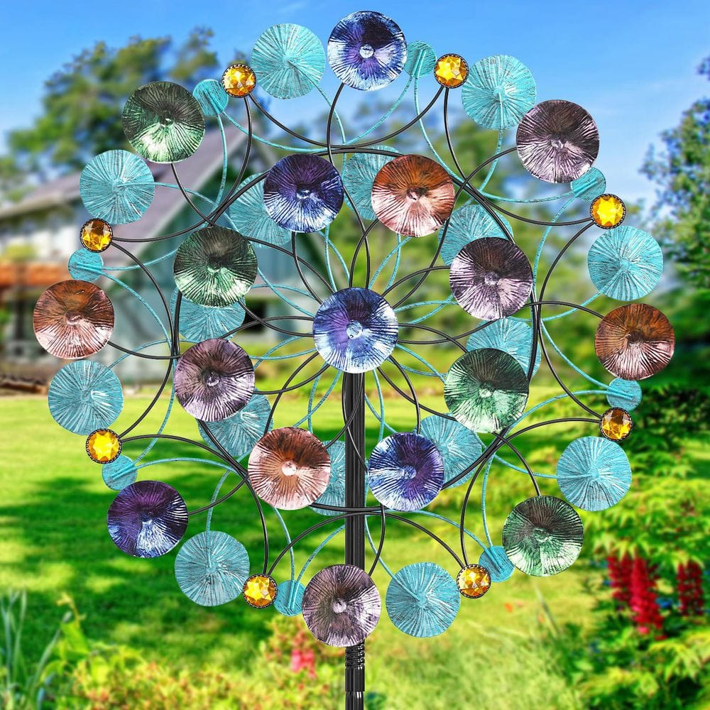 Solar Large Outdoor Metal Wind Spinners