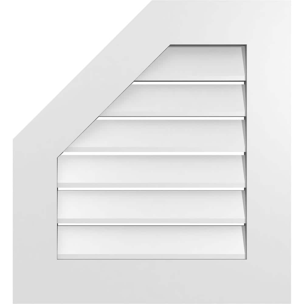 22 in. x 24 in. Octagonal Surface Mount PVC Gable Vent: Functional with Standard Frame price history on PriceWatchPro