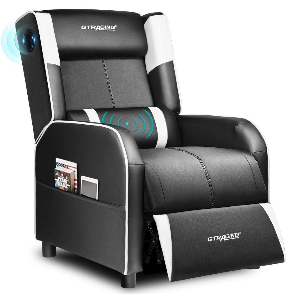 Lucklife Gaming Recliner Chair with Bluetooth Speakers Single Gaming Sofa Modern Recliners