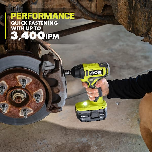 RYOBI ONE+ 18V Cordless 3/8 in. Impact Wrench with 2.0 Ah Battery