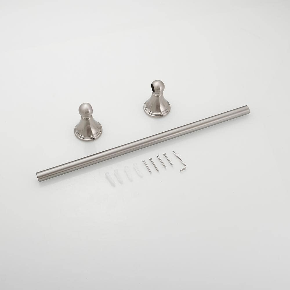 Brushed Nickel 18-Inch Wall Mounted Towel Bar