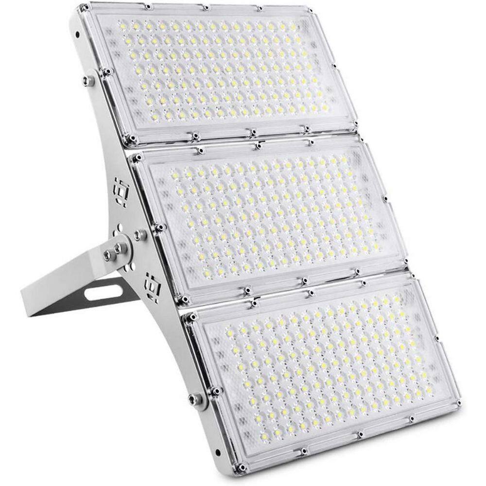 300-Watt Equivalent 24000 Lumen Daylight Silver Integrated LED Flood Light, IP66 Waterproof Outdoor Security Fixture price history on PriceWatchPro