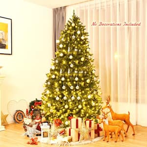 7.5 ft. Pre-Lit LED Slim Fraser Fir Artificial Christmas Tree with 8 Flash Mode