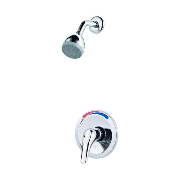 Pfirst Series Single Handle Shower Trim Kit in Polished Chrome (Valve Not Included)