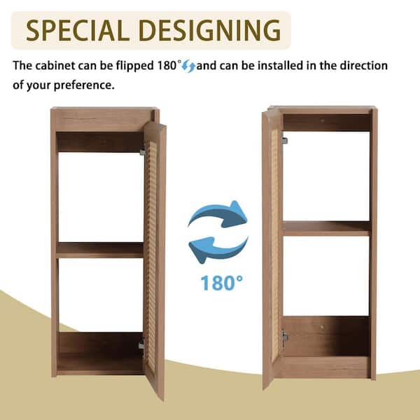 EPOWP 35.43 in. W x 9.81 in. D x 29.5 in. H Bathroom Storage Wall